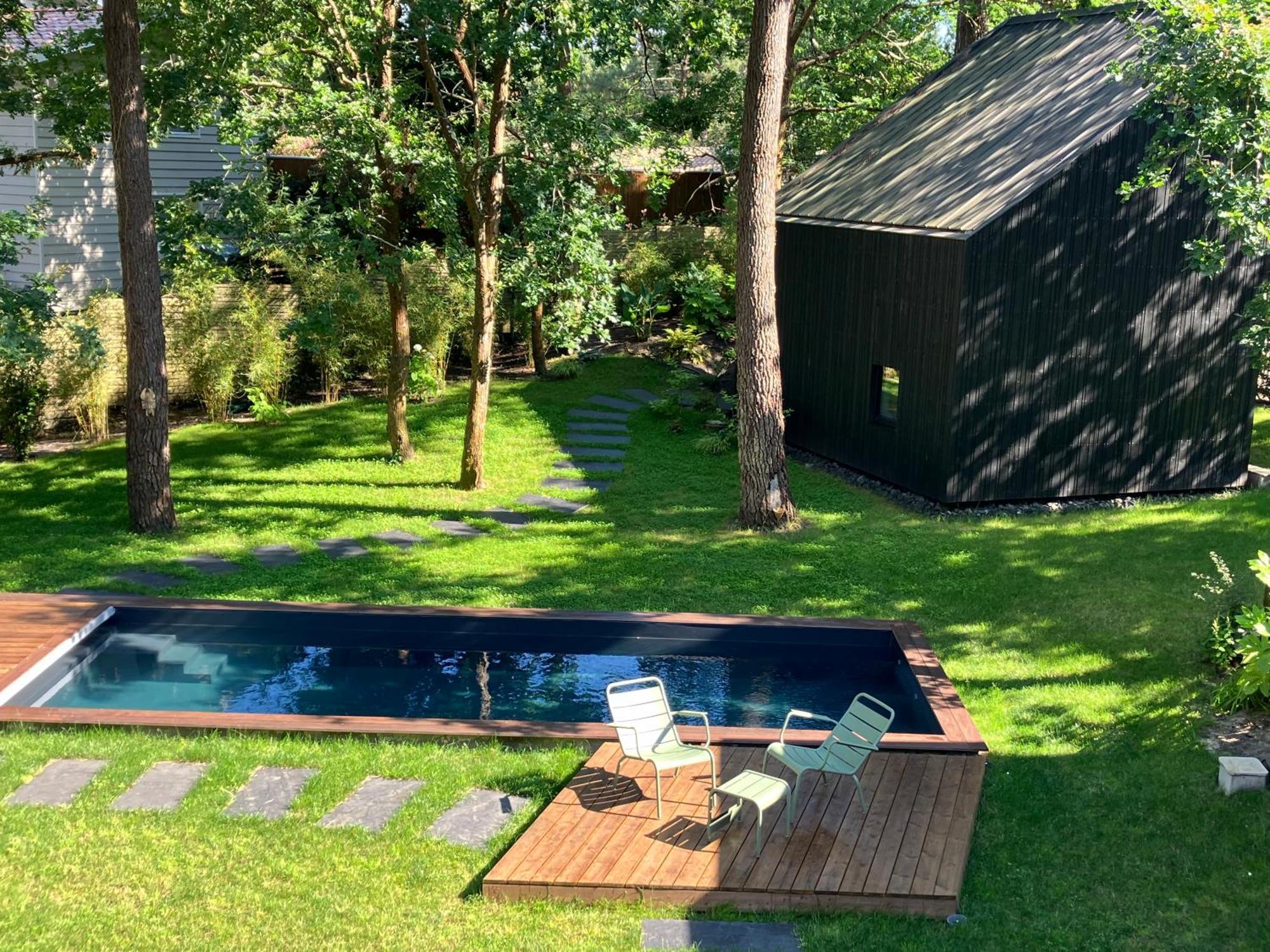 Nouveau - Ecolodge 'Calme Et Nature' - Avec Piscine Au Golf-Lac De Biscarrosse - Couchage 2 Personnes 外观 照片